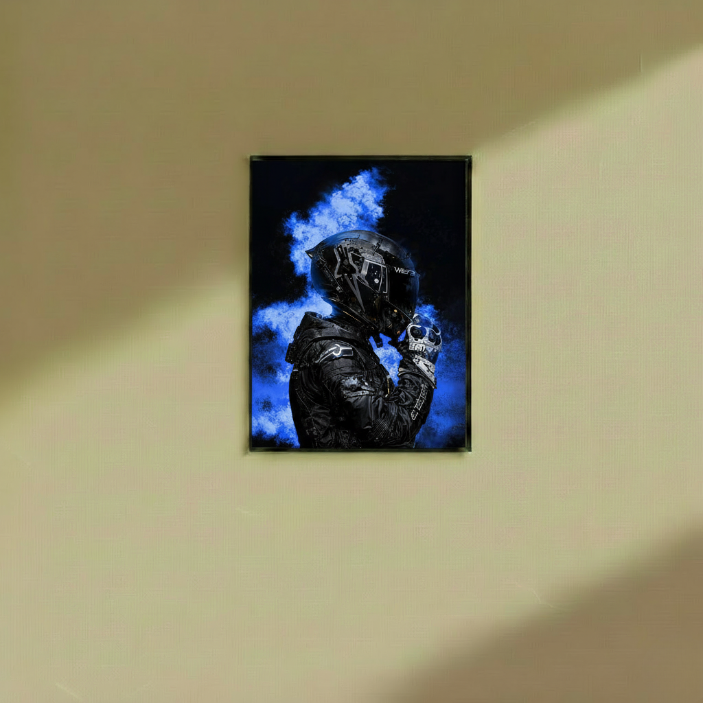 Blue Fights - Wall Frame