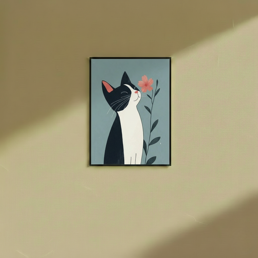 Abstract Cat scent - Wall Frame