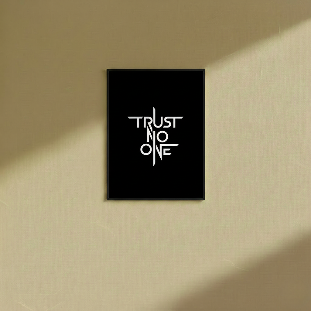 Trust No One - Wall Frame