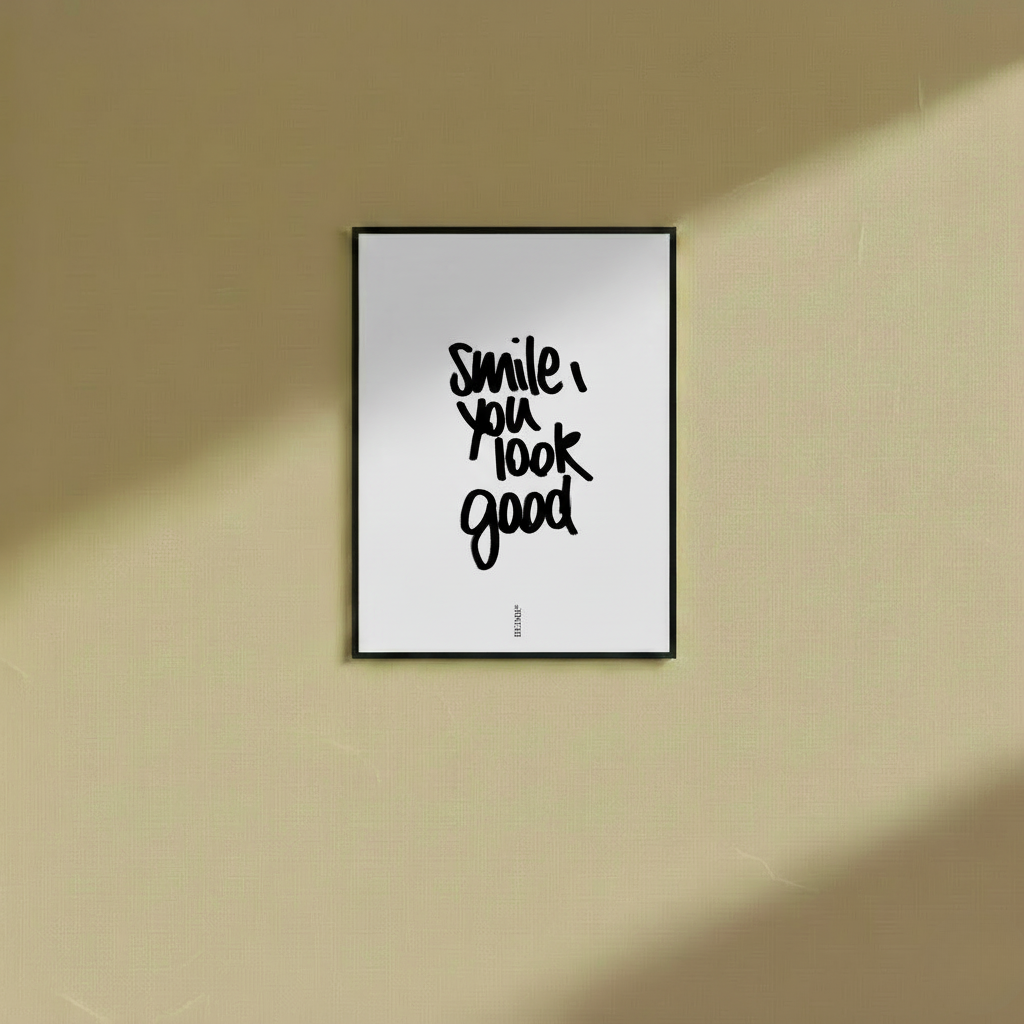 Smile You Look.....- Wall Frame