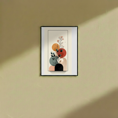Abstract Flowers Way - Wall Frame