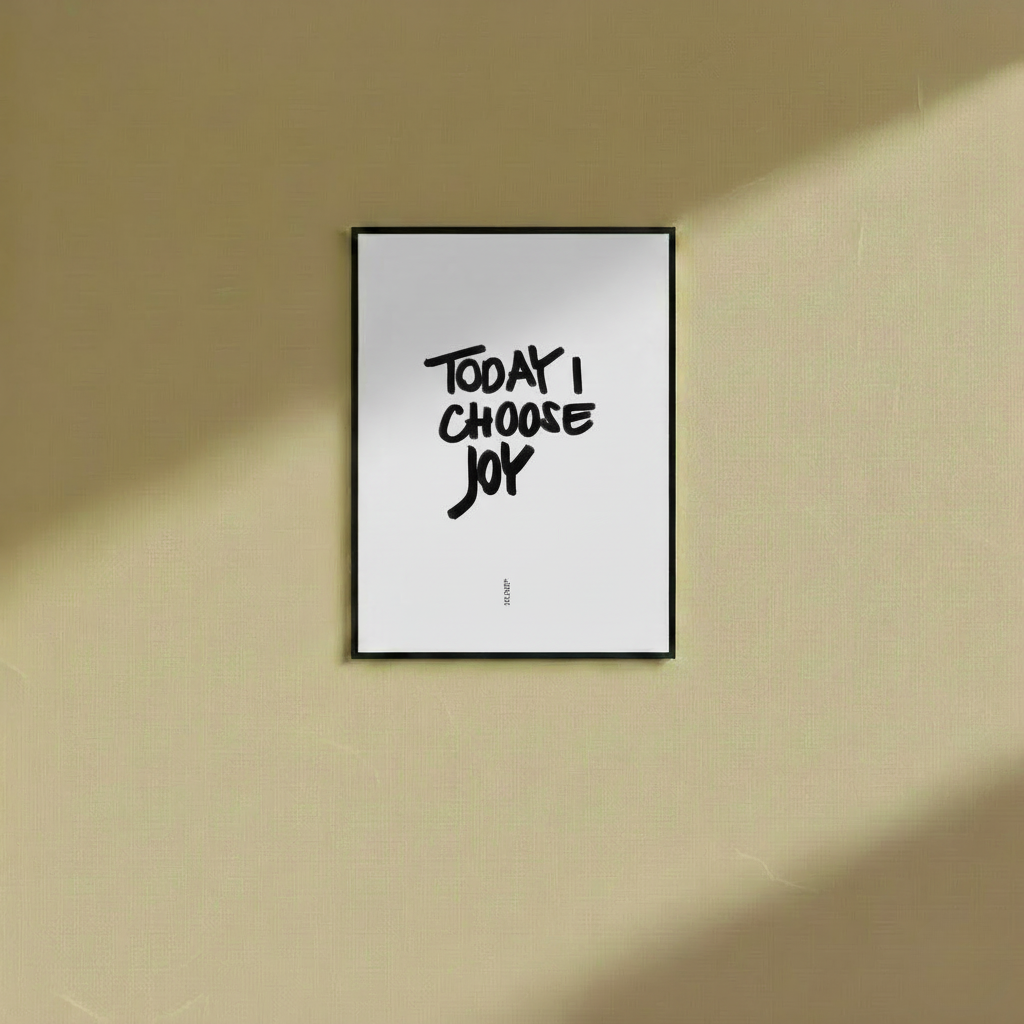 Today I Choose - Wall Frame