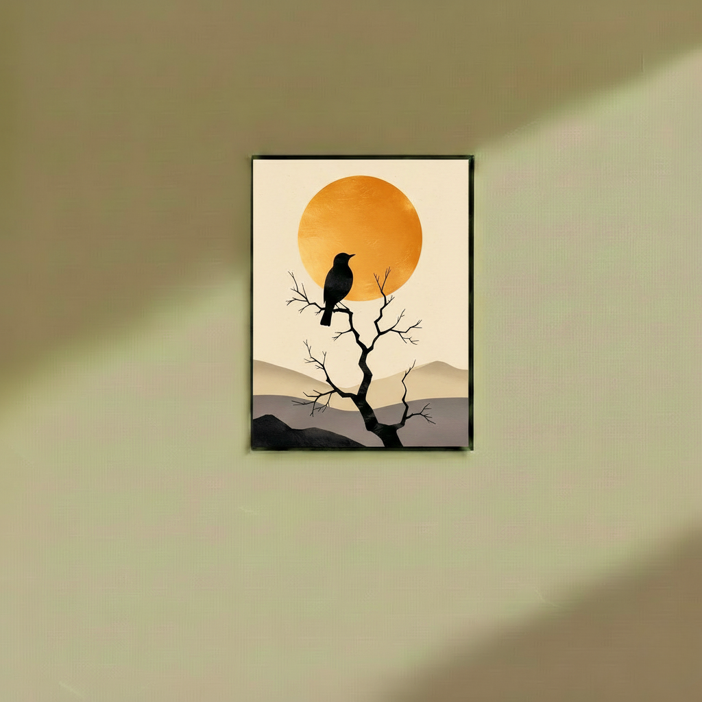 Abstract Humming Bird - Wall Frame