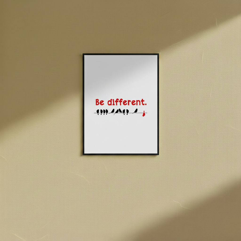 Be Different - Wall Frame