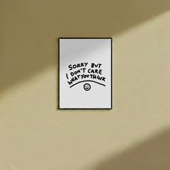 Sorry But...- Wall Frame